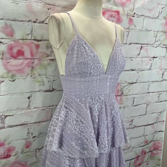 Lulu’s Endless Romance Lavender Ruffled Midi Dress size xs - Picture 5 of 14